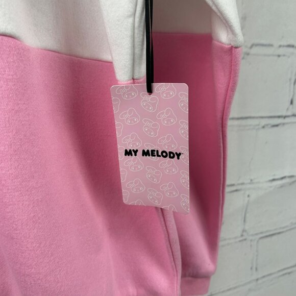 My Melody NWT Sweatshirt Shirt Womens M Pink White Cute New Sanrio BoxLunch - Picture 8 of 14